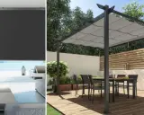 Toldo y persiana exterior para hacer sombra en terrazas y patios.