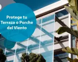 Protege tu terraza o porche del viento con estas soluciones. Cristales y vegetación crean un espacio acogedor.